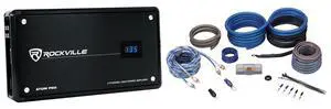 Atom P60 2-Channel ATV Car Amplifier with RWK4CU Wiring Kit | 4800W Peak / 1200W RMS Bridged, 2-Ohm Stable, HPF/LPF, Bass EQ, Voltage Meter, 4 AWG OFC Installation Kit, 2-Items Atom P60 2-Channel ATV Car Amplifier with RWK4CU Wiring Kit | 4800W Peak / 1200W RMS Bridged, 2-Ohm Stable, HPF/LPF, Bass EQ, Voltage Meter, 4 AWG OFC Installation Kit, 2-Items