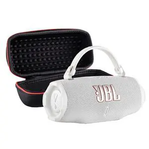 Charge 6 Portable Bluetooth Speaker (White) | IP68 Waterproof, DustProof, and DropProof, Outdoor Wireless Audio |28Hrs Playtime + Travel Case Bundle Charge 6 Portable Bluetooth Speaker (White) | IP68 Waterproof, DustProof, and DropProof, Outdoor Wireless Audio |28Hrs Playtime + Travel Case Bundle