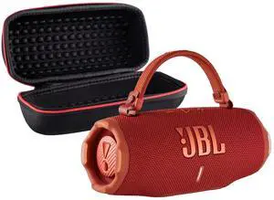 Charge 6 Portable Bluetooth Speaker (Red) | IP68 Waterproof, DustProof, and DropProof, Outdoor Wireless Audio |28Hrs Playtime + Travel Case Bundle Charge 6 Portable Bluetooth Speaker (Red) | IP68 Waterproof, DustProof, and DropProof, Outdoor Wireless Audio |28Hrs Playtime + Travel Case Bundle