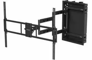 Recessed 50 to 100 inch LED LCD TV Wall Mount, Articulating Full Motion in-Wall TV Bracket for Flush Installation, Holds up to 110 lbs, Black, MOUNT-REC02 Recessed 50 to 100 inch LED LCD TV Wall Mount, Articulating Full Motion in-Wall TV Bracket for Flush Installation, Holds up to 110 lbs, Black, MOUNT-REC02