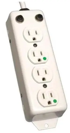 Safe-IT Medical-Grade Power Strip, 4 15A Hospital-Grade Outlets, 2ft. Cord, UL 1363A (PS-402-HG-OEM) Safe-IT Medical-Grade Power Strip, 4 15A Hospital-Grade Outlets, 2ft. Cord, UL 1363A (PS-402-HG-OEM)
