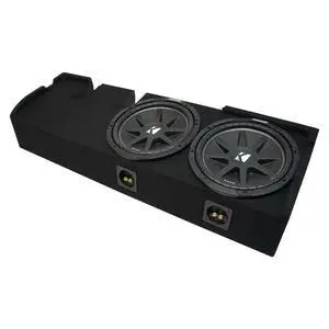 Kicker Comp C10 43C104 Dual 10" Sub Box Fits 2001-2003 Ford F150 SuperCrew | Sealed loaded subwoofer enclosure, pickup truck fitment, tight accurate bass, easy behind-seat install, 10 inch size Kicker Comp C10 43C104 Dual 10" Sub Box Fits 2001-2003 Ford F150 SuperCrew | Sealed loaded subwoofer enclosure, pickup truck fitment, tight accurate bass, easy behind-seat install, 10 inch size