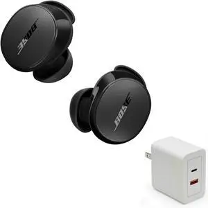 QuietComfort Earbuds Bundle with Fast Charger - True Wireless Bluetooth Earbuds with Active Noise Cancellation and Mic, USB-C Charging, IPX4 Rating, Up to 8.5 Hours of Playtime, (Black) QuietComfort Earbuds Bundle with Fast Charger - True Wireless Bluetooth Earbuds with Active Noise Cancellation and Mic, USB-C Charging, IPX4 Rating, Up to 8.5 Hours of Playtime, (Black)