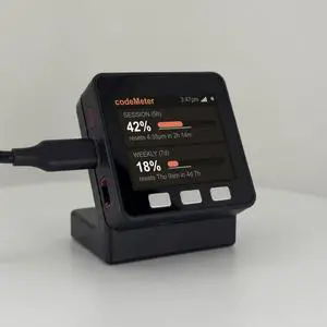codeMeter Claude Code Usage Monitor, WiFi AI Coding Limit Tracker, 5 Hour and Weekly Usage Display, Anthropic Usage Meter, Developer Desk Gadget, Vibe Coding Gift (USB-C Black) codeMeter Claude Code Usage Monitor, WiFi AI Coding Limit Tracker, 5 Hour and Weekly Usage Display, Anthropic Usage Meter, Developer Desk Gadget, Vibe Coding Gift (USB-C Black)