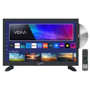 SC-1926DVD 19-inch LED Smart HDTV w/DVD Player, 3X HDMI, 1080p, WiFi, USB, AC/DC Compatible for Home, Kitchen, or RV Camper, DC Car Cord Included (SC-1926SDVD 19 Smart TV/DVD Combo) SC-1926DVD 19-inch LED Smart HDTV w/DVD Player, 3X HDMI, 1080p, WiFi, USB, AC/DC Compatible for Home, Kitchen, or RV Camper, DC Car Cord Included (SC-1926SDVD 19 Smart TV/DVD Combo)