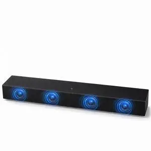 Sound Bar for Smart TV with Built-in Woofer, 25.2" Compact 2.0ch Soundbar for TV with HDMI ARC, Optical, Bluetooth & NFC, Dolby Audio & DTS Decoding, Surround Sound for Bedroom & Home Office Sound Bar for Smart TV with Built-in Woofer, 25.2" Compact 2.0ch Soundbar for TV with HDMI ARC, Optical, Bluetooth & NFC, Dolby Audio & DTS Decoding, Surround Sound for Bedroom & Home Office