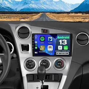 4+64G Car Radio Stereo for Toyota Matrix 2009-2014, 9" Touchscreen | Double Din Radio with Wireless Carplay & Android Auto, Car Stereo Support Bluetooth, GPS, WiFi, Backup Camera 4+64G Car Radio Stereo for Toyota Matrix 2009-2014, 9" Touchscreen | Double Din Radio with Wireless Carplay & Android Auto, Car Stereo Support Bluetooth, GPS, WiFi, Backup Camera