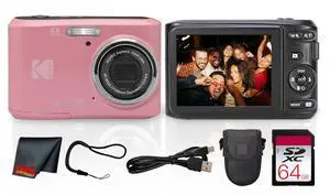 PIXPRO FZ45 16MP 4X Zoom Digital Camera (FZ45PK) + Case Bundle | For Travel, Family & Everyday Photography | Wide-Angle Lens | Full HD Video | 4x Optical Zoom + 64GB Memory Card + More PIXPRO FZ45 16MP 4X Zoom Digital Camera (FZ45PK) + Case Bundle | For Travel, Family & Everyday Photography | Wide-Angle Lens | Full HD Video | 4x Optical Zoom + 64GB Memory Card + More