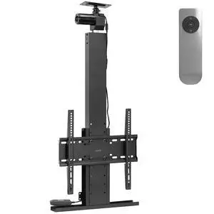 Black Drop Down Ceiling TV Mount for 32 to 55 in Screens, MOUNT-E-DN55 | Motorized Flip Down TV Mount, Electric Television Bracket with Remote Control, Compact Design for Enclosures, Holds 99 lbs Black Drop Down Ceiling TV Mount for 32 to 55 in Screens, MOUNT-E-DN55 | Motorized Flip Down TV Mount, Electric Television Bracket with Remote Control, Compact Design for Enclosures, Holds 99 lbs