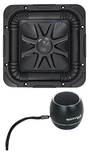 Bundle: (1) Kicker L7S84 8" 900 Watt Solobaric L7S Car Audio Subwoofer Solo-baric Bundle with (1) Rockville RPB2-BLACK Handheld Wireless Portable Bluetooth Speaker Great Sound (2 Items) Bundle: (1) Kicker L7S84 8" 900 Watt Solobaric L7S Car Audio Subwoofer Solo-baric Bundle with (1) Rockville RPB2-BLACK Handheld Wireless Portable Bluetooth Speaker Great Sound (2 Items)