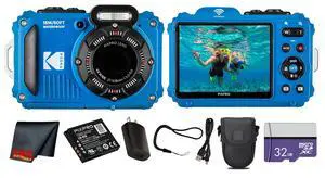 PIXPRO WPZ2 Digital Camera (Blue) | 16MP Sensor, 4X Optical Zoom, Waterproof Shockproof Design & Full HD Video | Great for Outdoor & Travel Photos (WPZ2BL) + 32GB Card + Case + Cleaning Cloth PIXPRO WPZ2 Digital Camera (Blue) | 16MP Sensor, 4X Optical Zoom, Waterproof Shockproof Design & Full HD Video | Great for Outdoor & Travel Photos (WPZ2BL) + 32GB Card + Case + Cleaning Cloth