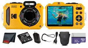 PIXPRO WPZ2 Digital Camera (Yellow) | 16MP Sensor, 4X Optical Zoom, Waterproof Shockproof Design & Full HD Video | Great for Outdoor & Travel Photos (WPZ2YL) + 32GB Card + Case + Cleaning Cloth PIXPRO WPZ2 Digital Camera (Yellow) | 16MP Sensor, 4X Optical Zoom, Waterproof Shockproof Design & Full HD Video | Great for Outdoor & Travel Photos (WPZ2YL) + 32GB Card + Case + Cleaning Cloth