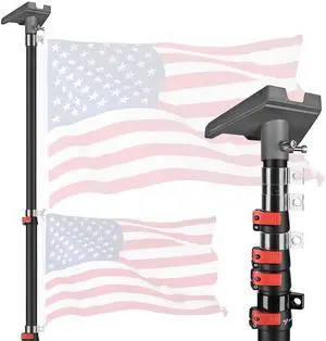 EZ GO Starlink Gen 3 Ground Pole Mount Kit with Pipe Adapter 14FT | Telescopic Starlink Aluminum Flagpole for Backyard Tailgate Outdoor RV Camping Black EZ GO Starlink Gen 3 Ground Pole Mount Kit with Pipe Adapter 14FT | Telescopic Starlink Aluminum Flagpole for Backyard Tailgate Outdoor RV Camping Black