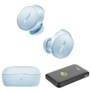 QuietComfort Wireless Noise Cancelling Earbuds, Lifestyle Bluetooth Earbuds with Active Noise Cancellation, Up to 8.5 Hours of Battery Life with Green Extreme Portable Charger (Ice Blue) QuietComfort Wireless Noise Cancelling Earbuds, Lifestyle Bluetooth Earbuds with Active Noise Cancellation, Up to 8.5 Hours of Battery Life with Green Extreme Portable Charger (Ice Blue)