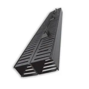 Manufacturing 2-Post Rack Vertical Cable Manager Duct, 6 ft, Black | Dual-sided finger duct with cover holds 70 cables per side, 18 AWG cold rolled steel, powder coat finish (VR-07-140) Manufacturing 2-Post Rack Vertical Cable Manager Duct, 6 ft, Black | Dual-sided finger duct with cover holds 70 cables per side, 18 AWG cold rolled steel, powder coat finish (VR-07-140)