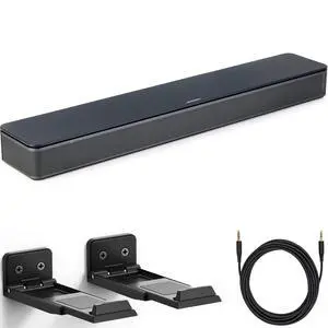 TV Speaker Bundle with Aux Cable, Wall Mount - Soundbar for TV with Bluetooth and HDMI-ARC Connectivity, All-in-One Compact Soundbar, Includes Remote Control, (Black) TV Speaker Bundle with Aux Cable, Wall Mount - Soundbar for TV with Bluetooth and HDMI-ARC Connectivity, All-in-One Compact Soundbar, Includes Remote Control, (Black)