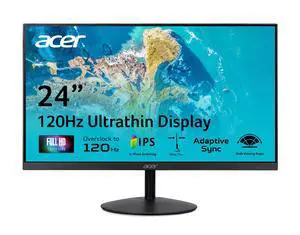 SB240Y G0bi 23.8" IPS Full HD Ultra-Slim Edge-to-Edge Gaming Office Monitor | Adaptive-Sync Support (FreeSync Compatible) | Up to 120Hz Refresh | 1ms (VRB) | Tilt | HDMI & VGA Ports | Black SB240Y G0bi 23.8" IPS Full HD Ultra-Slim Edge-to-Edge Gaming Office Monitor | Adaptive-Sync Support (FreeSync Compatible) | Up to 120Hz Refresh | 1ms (VRB) | Tilt | HDMI & VGA Ports | Black