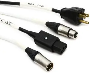 Siamese Twin EC9 XLR Audio + Edison to IEC Power Cable - 50 FET Siamese Twin EC9 XLR Audio + Edison to IEC Power Cable - 50 FET