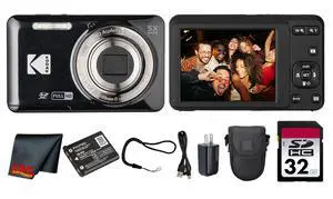 PIXPRO FZ55 Digital Camera (Black) | 16MP Sensor, 5X Optical Zoom, 28mm Wide-Angle Lens & Full HD Video | Great for Travel & Beginner Photography (FZ55BK) + 32GB Card + Case + Cleaning Cloth PIXPRO FZ55 Digital Camera (Black) | 16MP Sensor, 5X Optical Zoom, 28mm Wide-Angle Lens & Full HD Video | Great for Travel & Beginner Photography (FZ55BK) + 32GB Card + Case + Cleaning Cloth