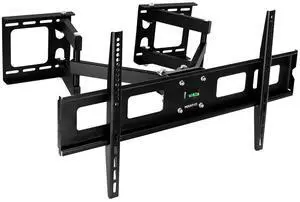 Corner TV Mount, 37-63", 132 lbs, Black | Premium swivel full motion caddy corner wall bracket for flat panel screens, VESA up to 800x400 Corner TV Mount, 37-63", 132 lbs, Black | Premium swivel full motion caddy corner wall bracket for flat panel screens, VESA up to 800x400