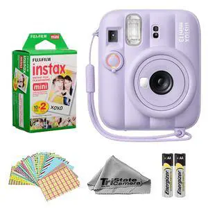 Instax Mini 13 Dreamy Purple Instant Camera with 20-Sheet Film | Includes Instax Mini 13 Dreamy Purple Camera, 20-Sheet Mini Film & 20 Sticker Frames for creative instant photos Instax Mini 13 Dreamy Purple Instant Camera with 20-Sheet Film | Includes Instax Mini 13 Dreamy Purple Camera, 20-Sheet Mini Film & 20 Sticker Frames for creative instant photos