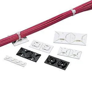 ABM2S-A-D 4 WAY NATURAL NYLON ADHESIVE BACKED CABLE TIE MOUNT (QTY 500) ABM2S-A-D 4 WAY NATURAL NYLON ADHESIVE BACKED CABLE TIE MOUNT (QTY 500)