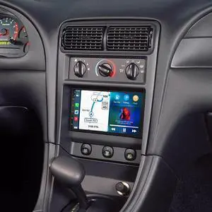 7 Inch Car Radio Upgrade for Ford Mustang 2001-2004 Great with Wireless CarPlay & Android Auto, Android 14 HD Touch Screen Double Din Car Stereo Head Unit w/Bluetooth GPS WiFi FM RDS SWC Camera, 2+32G 7 Inch Car Radio Upgrade for Ford Mustang 2001-2004 Great with Wireless CarPlay & Android Auto, Android 14 HD Touch Screen Double Din Car Stereo Head Unit w/Bluetooth GPS WiFi FM RDS SWC Camera, 2+32G