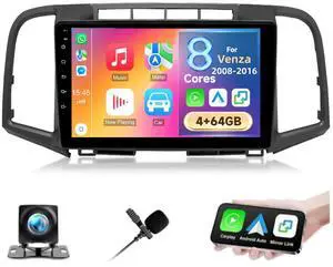 4+64GB Car Radio for Toyota Venza 2008 2009 2010 2011 2012 2013 2014 2015 2016 with Wireless Carplay Android Auto, Screen for Venza BT 32EQ DSP, GPS, WiFi, SWC, Mic, Backup Cam 4+64GB Car Radio for Toyota Venza 2008 2009 2010 2011 2012 2013 2014 2015 2016 with Wireless Carplay Android Auto, Screen for Venza BT 32EQ DSP, GPS, WiFi, SWC, Mic, Backup Cam