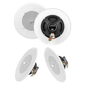 C1090 Commercial 8" Ceiling 70V Speaker w/Volume Control 70/25V Transformer (3-Pack) C1090 Commercial 8" Ceiling 70V Speaker w/Volume Control 70/25V Transformer (3-Pack)