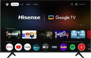 43-Inch Class A6 Series 4K UHD Smart Google TV with Alexa Compatibility, Dolby Vision HDR, DTS Virtual X, Sports & Game Modes, Voice Remote, Chromecast Built-in (43A6H), Black 43-Inch Class A6 Series 4K UHD Smart Google TV with Alexa Compatibility, Dolby Vision HDR, DTS Virtual X, Sports & Game Modes, Voice Remote, Chromecast Built-in (43A6H), Black