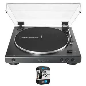 AT-LP60X-BK Fully Automatic Belt-Drive Stereo Turntable 33-1/3 & 45 RPM - Black Bundle with 1 Year Extended Protection Pack AT-LP60X-BK Fully Automatic Belt-Drive Stereo Turntable 33-1/3 & 45 RPM - Black Bundle with 1 Year Extended Protection Pack