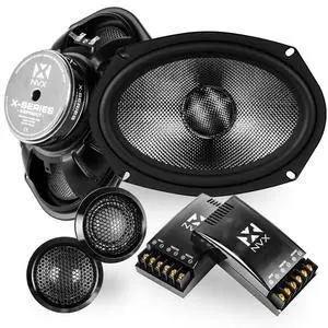 ® XSP69KIT 6x9 Car Speakers, 600W Max, 300W RMS, 2-Way Component System w/ 1" Silk Dome Tweeters & Passive X-Overs, Easy to Install in Cars/Trucks/Doors (Pair) ® XSP69KIT 6x9 Car Speakers, 600W Max, 300W RMS, 2-Way Component System w/ 1" Silk Dome Tweeters & Passive X-Overs, Easy to Install in Cars/Trucks/Doors (Pair)
