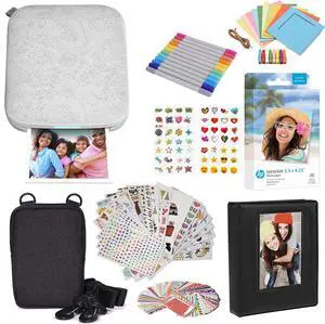 Sprocket 3x4 Instant Photo Printer - Kit: 20 Pack Zink Paper, Case, Photo Album, Markers, Sticker Sets Sprocket 3x4 Instant Photo Printer - Kit: 20 Pack Zink Paper, Case, Photo Album, Markers, Sticker Sets