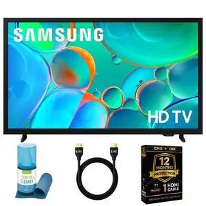 32-Inch Smart LED TV Bundle - HD 720p, HDR, Bluetooth, w/ 12 Month CPS Protection, AUX HDMI Cable, and Screen Cleaning with Microfiber Cloth 32-Inch Smart LED TV Bundle - HD 720p, HDR, Bluetooth, w/ 12 Month CPS Protection, AUX HDMI Cable, and Screen Cleaning with Microfiber Cloth