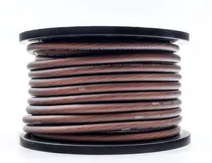 VFL 4 Gauge OFC Wire 100ft Roll Black VFL 4 Gauge OFC Wire 100ft Roll Black