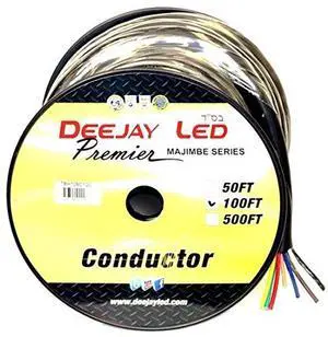 TBH128C100 Ultimate 100-foot 8-Conductor 12 Gauge Stranded Cable with Single Black Jacket Ideal for Speakers and Power Eight-Conductors Brown, Black, Red, Yellow, Tan, Blue, Green, White TBH128C100 Ultimate 100-foot 8-Conductor 12 Gauge Stranded Cable with Single Black Jacket Ideal for Speakers and Power Eight-Conductors Brown, Black, Red, Yellow, Tan, Blue, Green, White