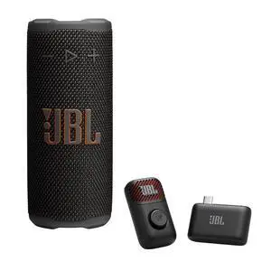 Grip Compact Portable Speaker Bundle with EasySing Mic Mini (Black) | AI Karaoke Microphone, Water, Dust and Drop-Proof, Pro Sound, Ambient Light Grip Compact Portable Speaker Bundle with EasySing Mic Mini (Black) | AI Karaoke Microphone, Water, Dust and Drop-Proof, Pro Sound, Ambient Light