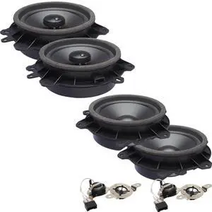 OE Series Direct Replacement Speakers with Front Tweeters Compatible with Tundra Double & Access Cab 00-03 OE Series Direct Replacement Speakers with Front Tweeters Compatible with Tundra Double & Access Cab 00-03