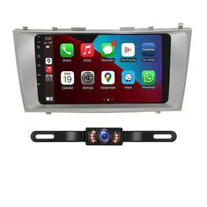 Car Stereo for Toyota Camry 2007-2011 with Wireless Carplay & Android Auto, 9 Inch Touch Screen Android 14 Double Din Car Radio Stereo w/GPS Navigation Bluetooth Backup Camera SWC FM, 2G+32G Car Stereo for Toyota Camry 2007-2011 with Wireless Carplay & Android Auto, 9 Inch Touch Screen Android 14 Double Din Car Radio Stereo w/GPS Navigation Bluetooth Backup Camera SWC FM, 2G+32G