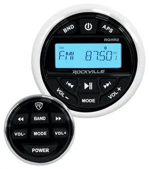 RGHR2 Waterproof Gauge Hole Hot Tub Stereo Receiver w Bluetooth+Remote RGHR2 Waterproof Gauge Hole Hot Tub Stereo Receiver w Bluetooth+Remote