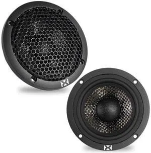 3.5" XQ-Series v2 Midrange Car Speakers (Speaker Grilles Included) | 200W Peak / 100W RMS Pair, Carbon Fiber Cones and Neodymium Motor 3.5" XQ-Series v2 Midrange Car Speakers (Speaker Grilles Included) | 200W Peak / 100W RMS Pair, Carbon Fiber Cones and Neodymium Motor