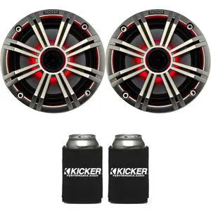 41BKM614LS 6.5 in Silver LED Marine Speakers Pair | One pair of OEM replacement 6.5 in marine speakers with silver finish and LED lighting 41BKM614LS 6.5 in Silver LED Marine Speakers Pair | One pair of OEM replacement 6.5 in marine speakers with silver finish and LED lighting