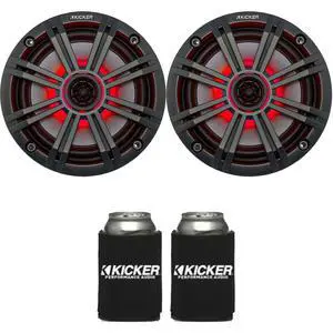 6.5" Charcoal LED Marine Speakers (Qty 2) 1 Pair of OEM Replacement Speakers 6.5" Charcoal LED Marine Speakers (Qty 2) 1 Pair of OEM Replacement Speakers