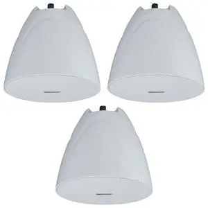 PEN-525T White 5.25" 70V Hanging Pendant Speaker for Bar, 3-Pack | 70V/100V Transformer Taps: 40W, 20W, 10W, 5W or 8 Ohm 60W RMS, Euroblock Terminals, Deep Bass PEN-525T White 5.25" 70V Hanging Pendant Speaker for Bar, 3-Pack | 70V/100V Transformer Taps: 40W, 20W, 10W, 5W or 8 Ohm 60W RMS, Euroblock Terminals, Deep Bass