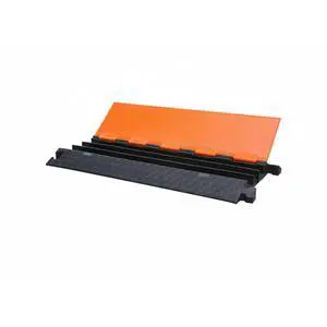 Atlas Heavy Duty Cable Protector Ramp - 3 Channel - 1 Pc - 35 Long Black & Orange 23800 Lbs Capacity - Rubber Speed Bump Wire Protector Cord Cover CP9982-OR Atlas Heavy Duty Cable Protector Ramp - 3 Channel - 1 Pc - 35 Long Black & Orange 23800 Lbs Capacity - Rubber Speed Bump Wire Protector Cord Cover CP9982-OR