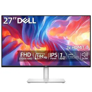 Plus 27 inch Monitor, FHD 1080p, 144Hz Refresh Rate, LED Display, sRGB 99%, 1500:1 Contrast Ratio, Anti-Glare, VESA, Integrated 2 x 3W Speakers, 2 X HDMI 1.4, Height/Tilt/Swivel/Pivot, White Plus 27 inch Monitor, FHD 1080p, 144Hz Refresh Rate, LED Display, sRGB 99%, 1500:1 Contrast Ratio, Anti-Glare, VESA, Integrated 2 x 3W Speakers, 2 X HDMI 1.4, Height/Tilt/Swivel/Pivot, White
