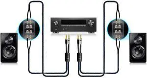 SoundPath Ultra Bi-Wire Speaker Cable with Spade Connectors - Each (10 ft.) SoundPath Ultra Bi-Wire Speaker Cable with Spade Connectors - Each (10 ft.)