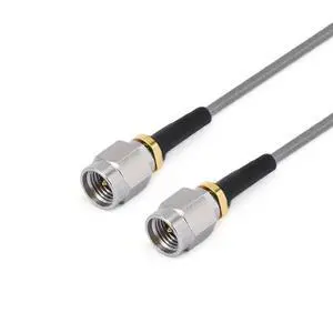 2.92mm Male to 2.92mm Male Cable Using 0.086" (2.2 mm) Series Low Loss Phase Stable Flexible Coax, DC - 40GHz, 50 Ohm (800 mm) 2.92mm Male to 2.92mm Male Cable Using 0.086" (2.2 mm) Series Low Loss Phase Stable Flexible Coax, DC - 40GHz, 50 Ohm (800 mm)