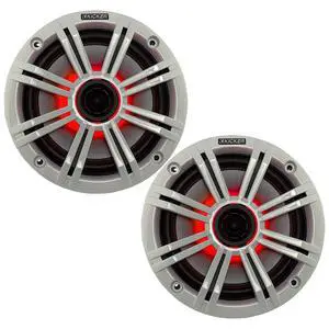 6.5" White LED Marine Speakers (Qty 2) 1 Pair of OEM Replacement Speakers 6.5" White LED Marine Speakers (Qty 2) 1 Pair of OEM Replacement Speakers