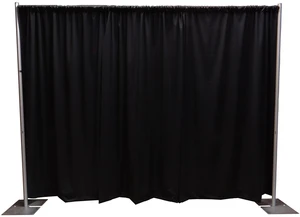 Premier Portable Pipe and Drape Backdrop Kit 8ft x 10ft (Black) Premier Portable Pipe and Drape Backdrop Kit 8ft x 10ft (Black)